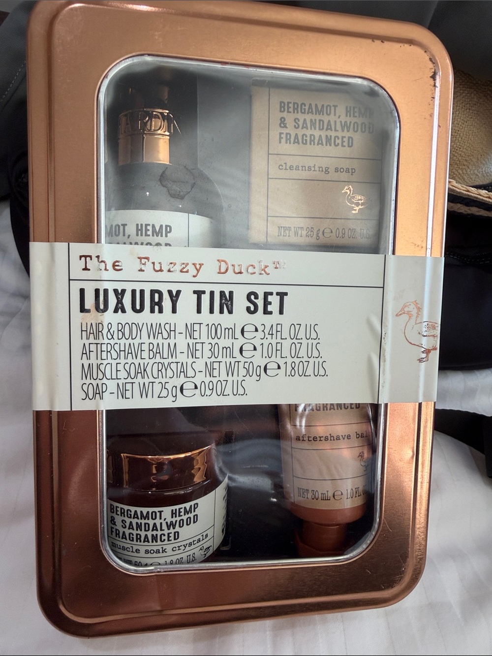 Luxury Tin Set - Copper Scented Grooming Kit